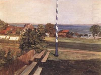 Landscape with Flagpole (mk09), Leibl, Wilhelm